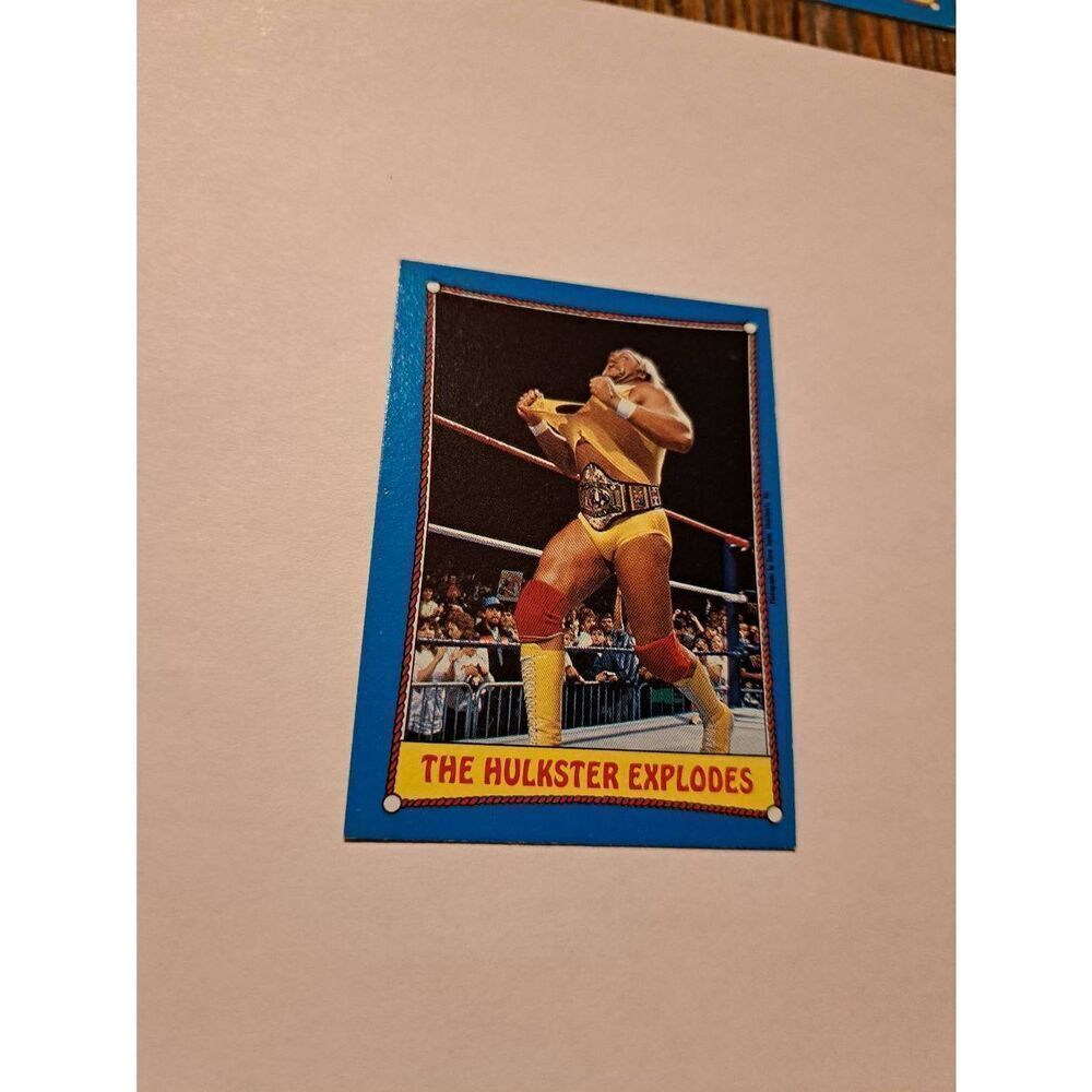 1987 Topps WWF Hulk Hogan #26 The Hulkster Explodes Wrestling Card Titan Sports